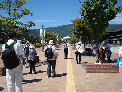 女川町　中心部の様子