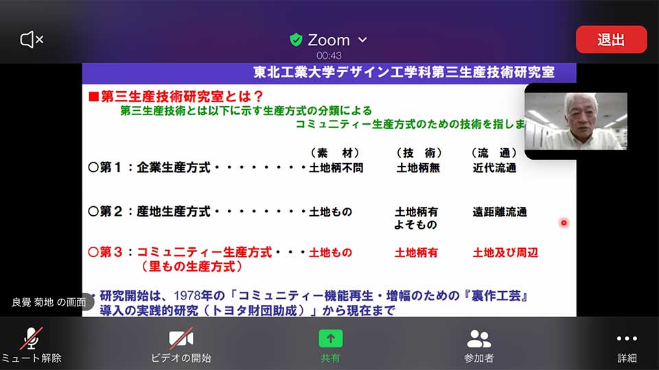 令和2年度 県民講座 講座2「復興の生活構築学」